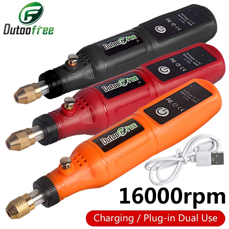 Cordless Rotary Tool Kit Accessories - Mini Taladro Inalámbrico de 3.7V, Lápiz