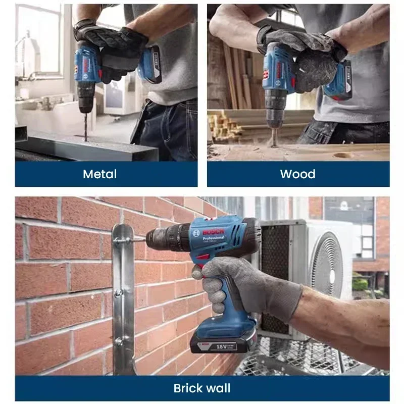 Taladro percutor inalámbrico B - Brushless Cordless Electric Drill 18V reseña y precio
