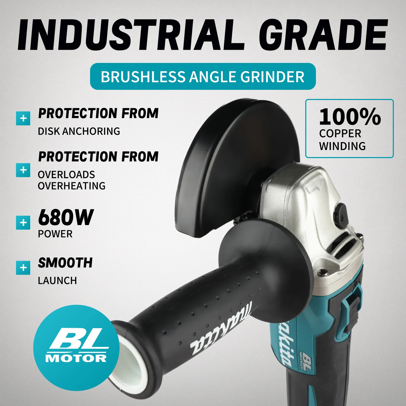 DGA404, amoladora angular eléc - Brushless Angle Grinder Battery Powered reseña y precio